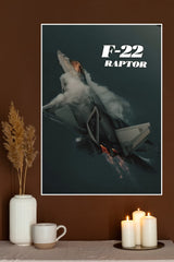 Raptor Poster | Fighter Plane Poster