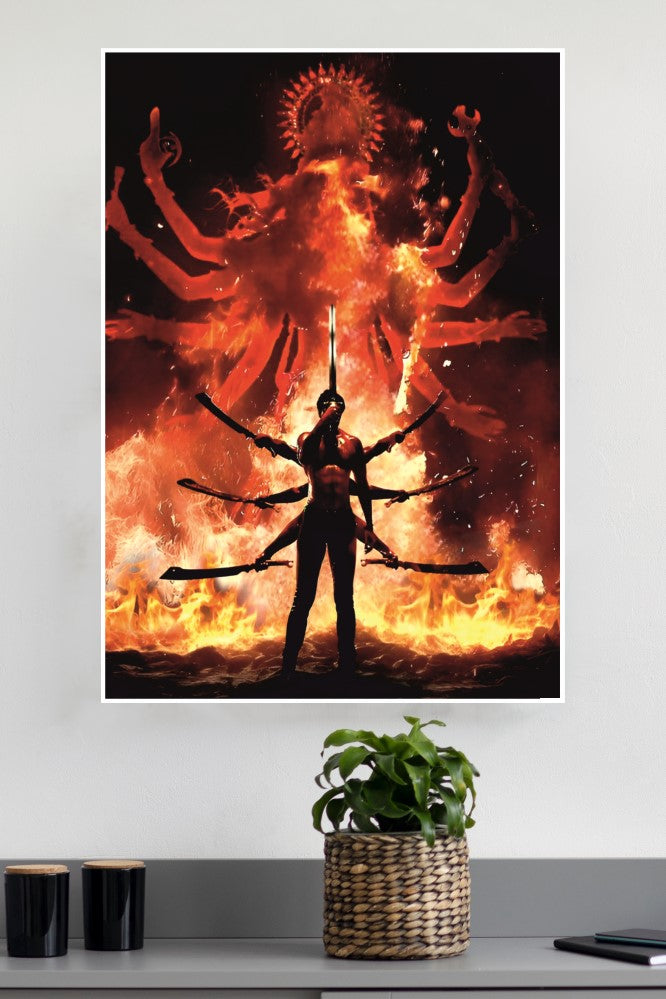 Salaar Cease Fire Avatar of Flame Poster| Tollywood Movies Posters