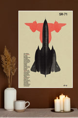 SR-71 Blackbird Poster | Fighter Plane Posters