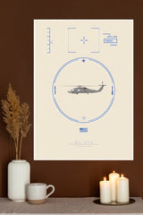 Sikorsky UH-60 Black Hawk Poster | Fighter Plane Poster