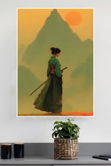 Silent Edge Poster | Samurai Warrior Poster
