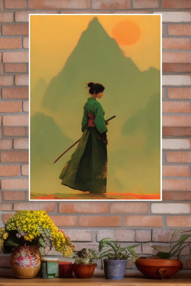 Silent Edge Poster | Samurai Warrior Poster
