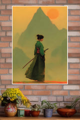 Silent Edge Poster | Samurai Warrior Poster