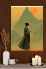 Silent Edge Poster | Samurai Warrior Poster