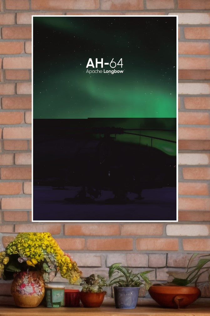 Steel Falcon Apache Longbow Poster | Fighter Plane Posters