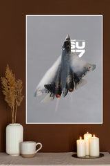 Su-57 Edge of Supremacy Poster | Fighter Plane Posters