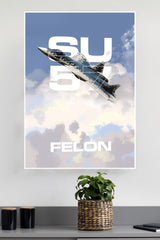 Su-57 Felon Poster | Fighter Plane Posters