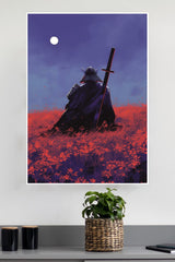 The Chrome Path Poster | Samurai Warrior Poster