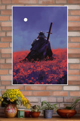 The Chrome Path Poster | Samurai Warrior Poster