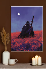 The Chrome Path Poster | Samurai Warrior Poster