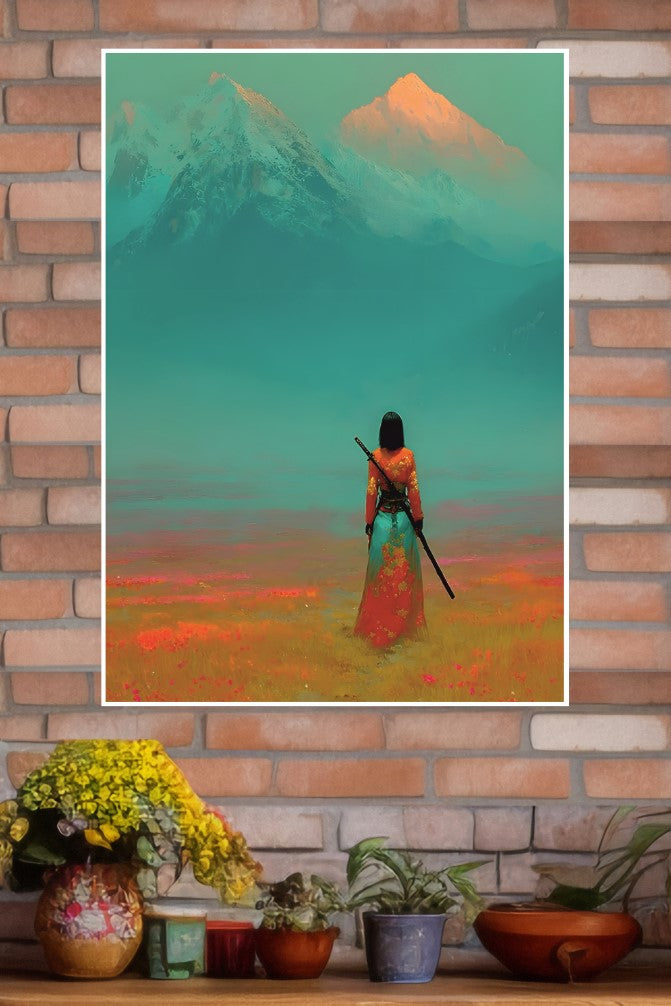 The Silence of Duty Poster | Samurai Warrior Poster