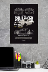2018 Dodge Challenger SRT Hellcat Widebody Poster | Cars Posters