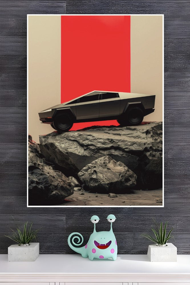 2024 Tesla Cybertruck Poster | Cars Posters