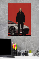 Deckard Shaw Poster | Power Full Man Poster