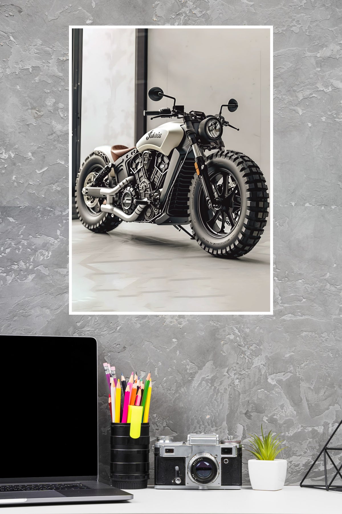 Engineered Calm Bullet Poster | Bike Posters