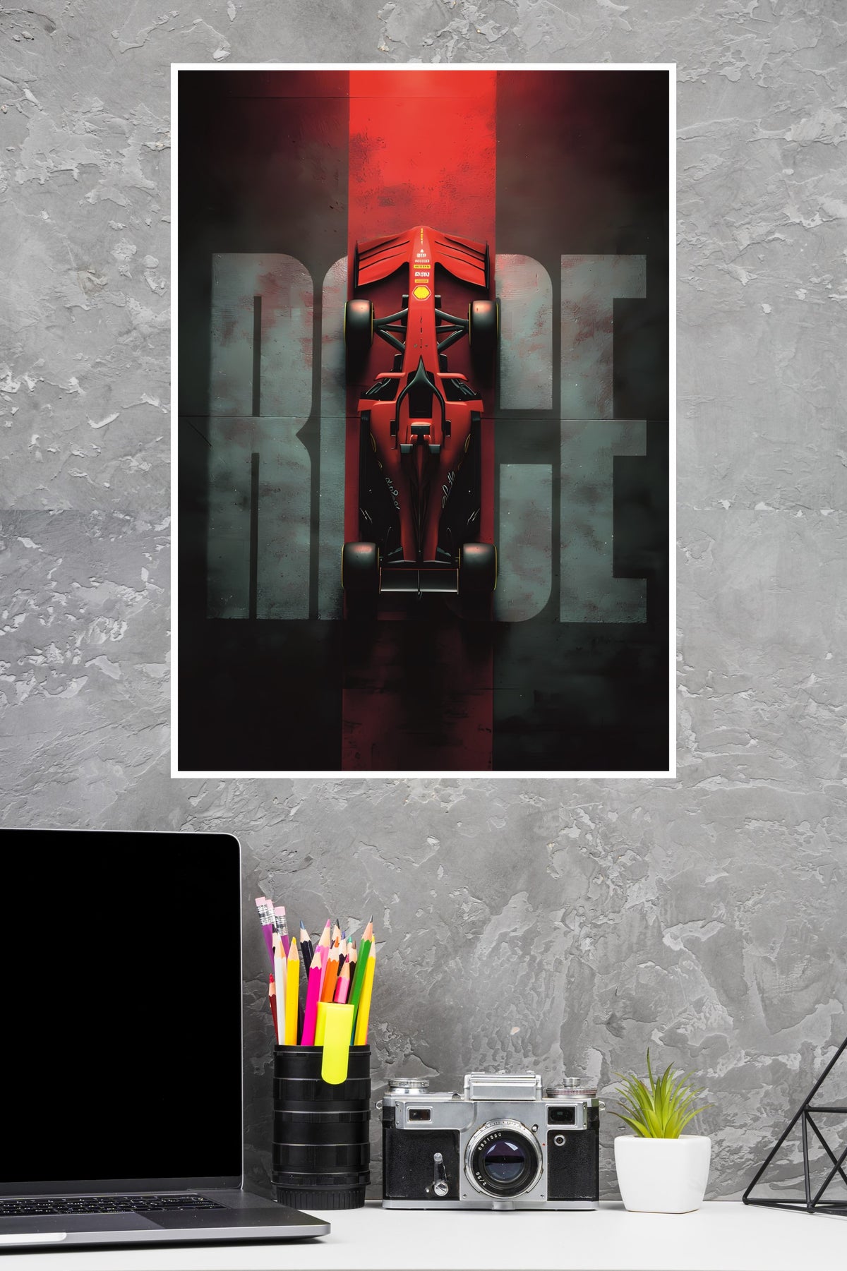 F1 Red Velocity Ride Poster | Formula 1 Posters