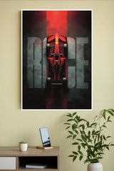 F1 Red Velocity Ride Poster | Formula 1 Posters