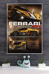 Ferrari 296 GT3 Evo Poster | Cars Posters
