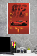 Ferrari 812 Super fast Poster | Cars Posters