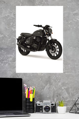 JAWA42 Matte Black–Retro Motorcycle Wall Poster | Bike Posters