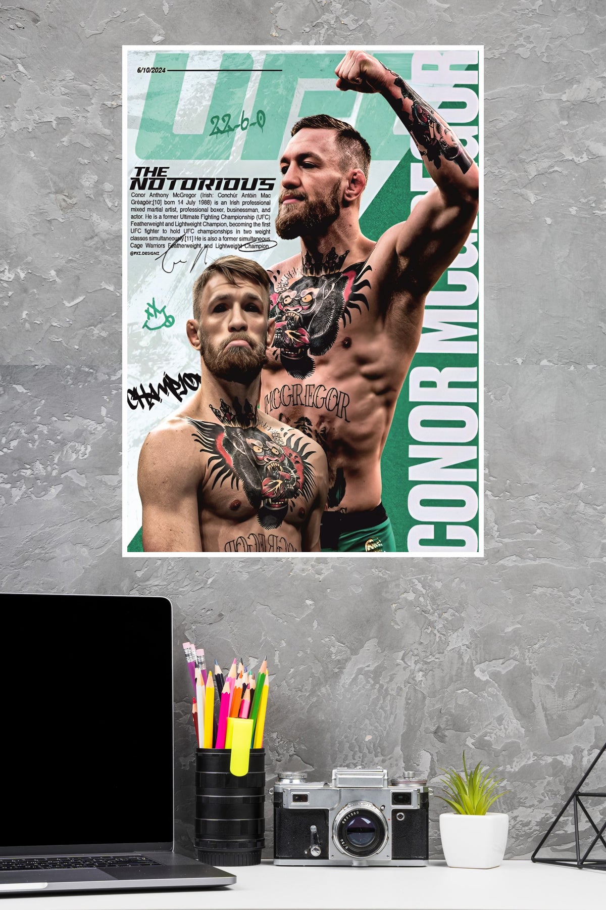 King of the Octagon Poster | UFC Champions Poster
