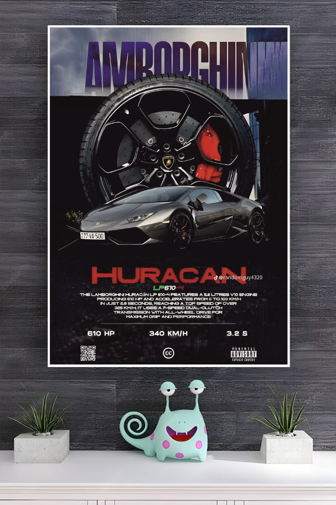 Lamborghini Huracán LP610-4 Poster | Cars Posters
