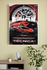 Lamborghini Huracan Tecnica Poster | Cars Posters