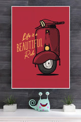 Life Is a Beautiful Ride Poster | Bike Posters
