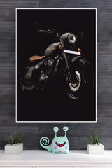 Midnight Cruiser Motorcycle Wall Poster | Bike Posters