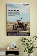 Ride Now–Embarkona New Journey Poster | Bike Posters
