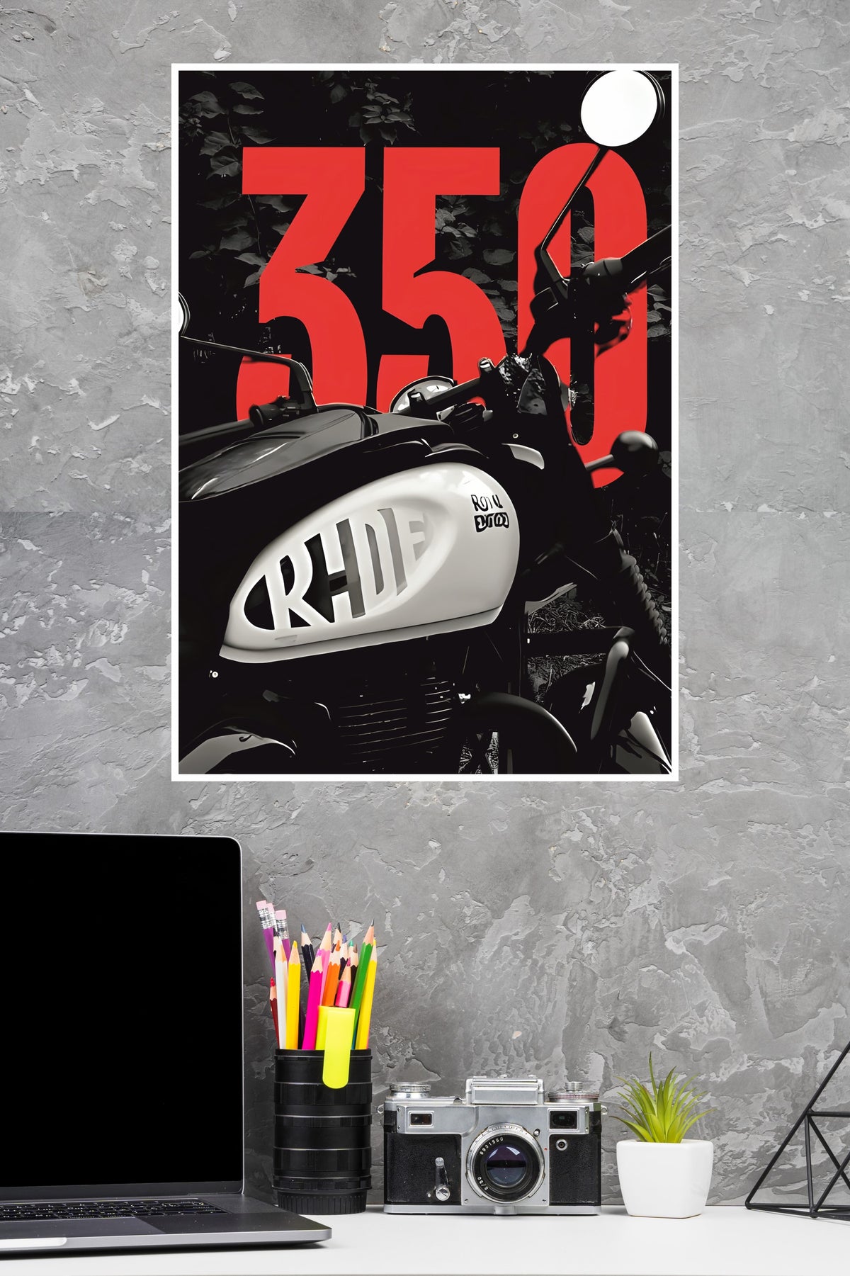 Royal Enfield 350–Bold Ride Poster | Bike Posters