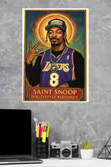 SNOOP DOGG Iconic Hip-Hop Portrait Poster | Music Posters