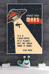 Space Tour Mars Poster | Hollywood Movies Posters