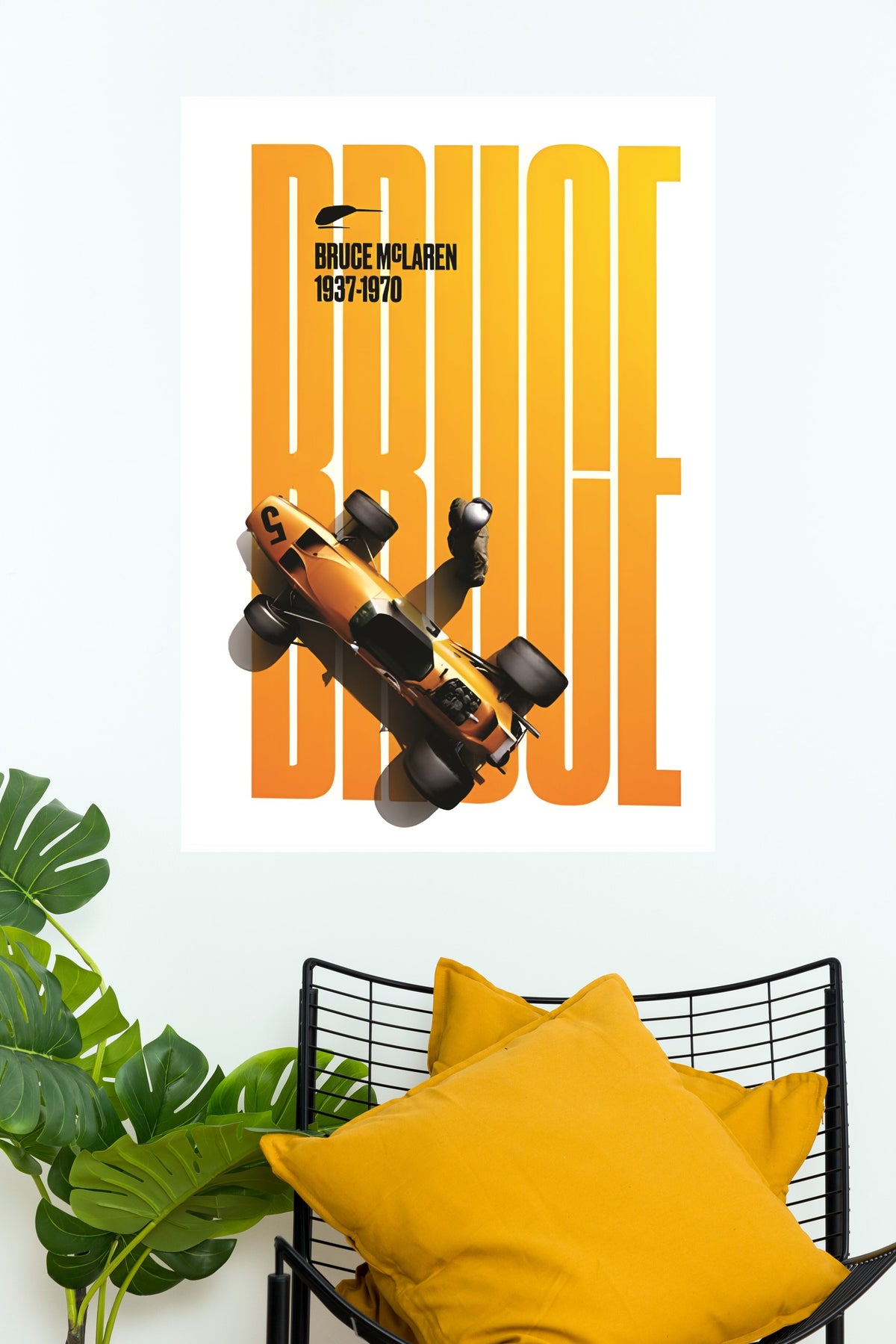 1968 Bruce Mc Laren Poster | Formula 1 Posters