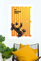 1968 Bruce Mc Laren Poster | Formula 1 Posters