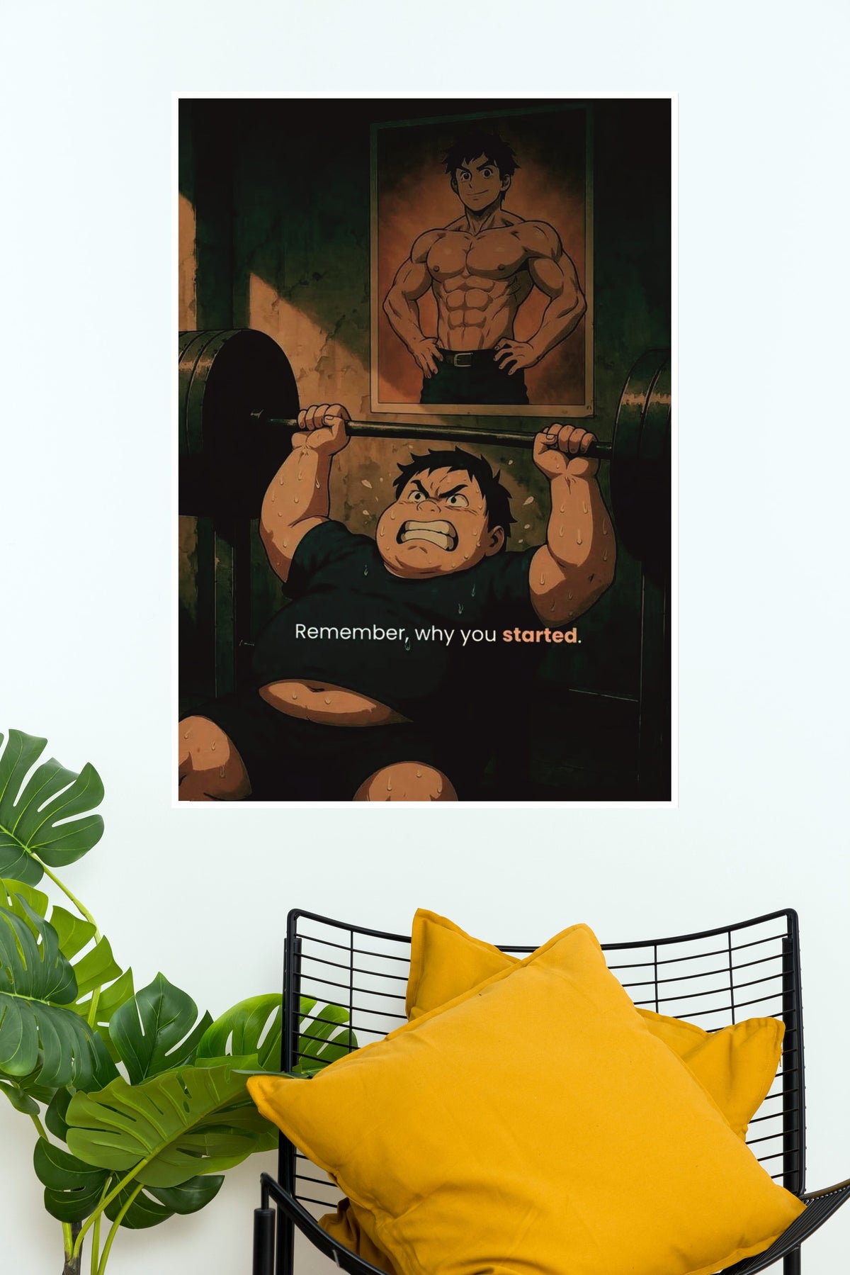 Fearless Motivation Remember Why You Started Poster | Gym and Motivational Quotes Posters