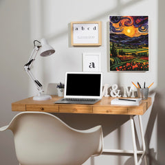 Heavenly Horizon Poster | Moon Light Sky Posters