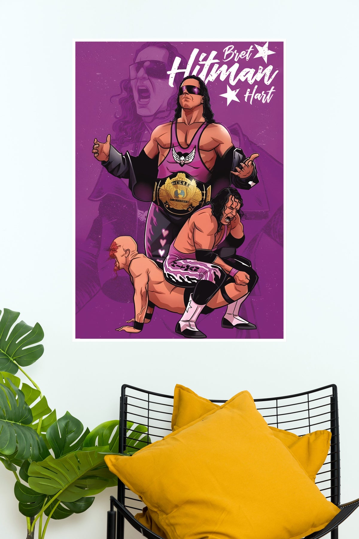 Hitman Hart Poster | WWE Champions Poster