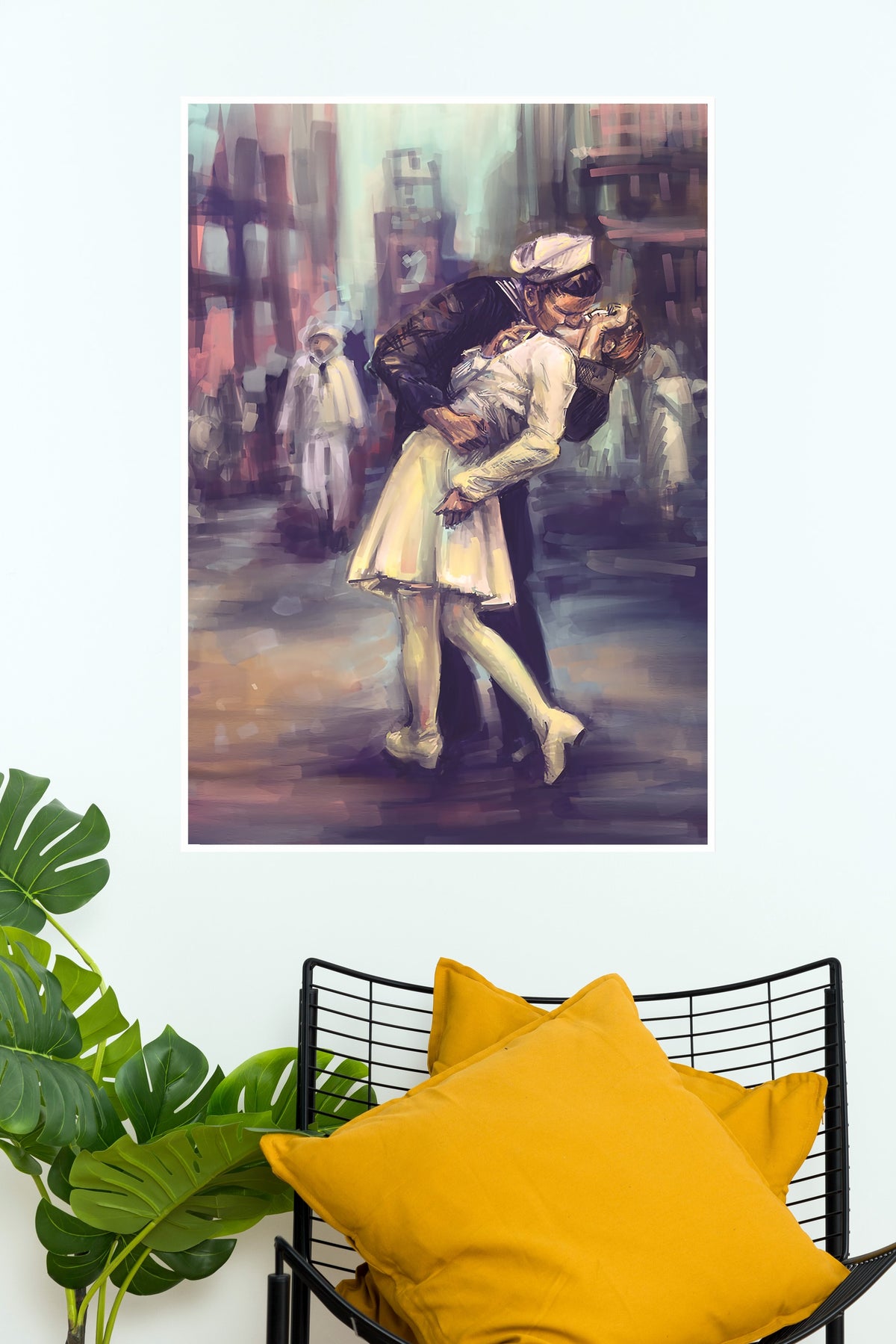 Kissing Painting Couple Poster | Love Posters