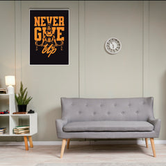 Never Give Up Poster | Gym and Motivational Quotes Posters