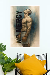 No Mercy Poster | Gym and Motivational Quotes Posters