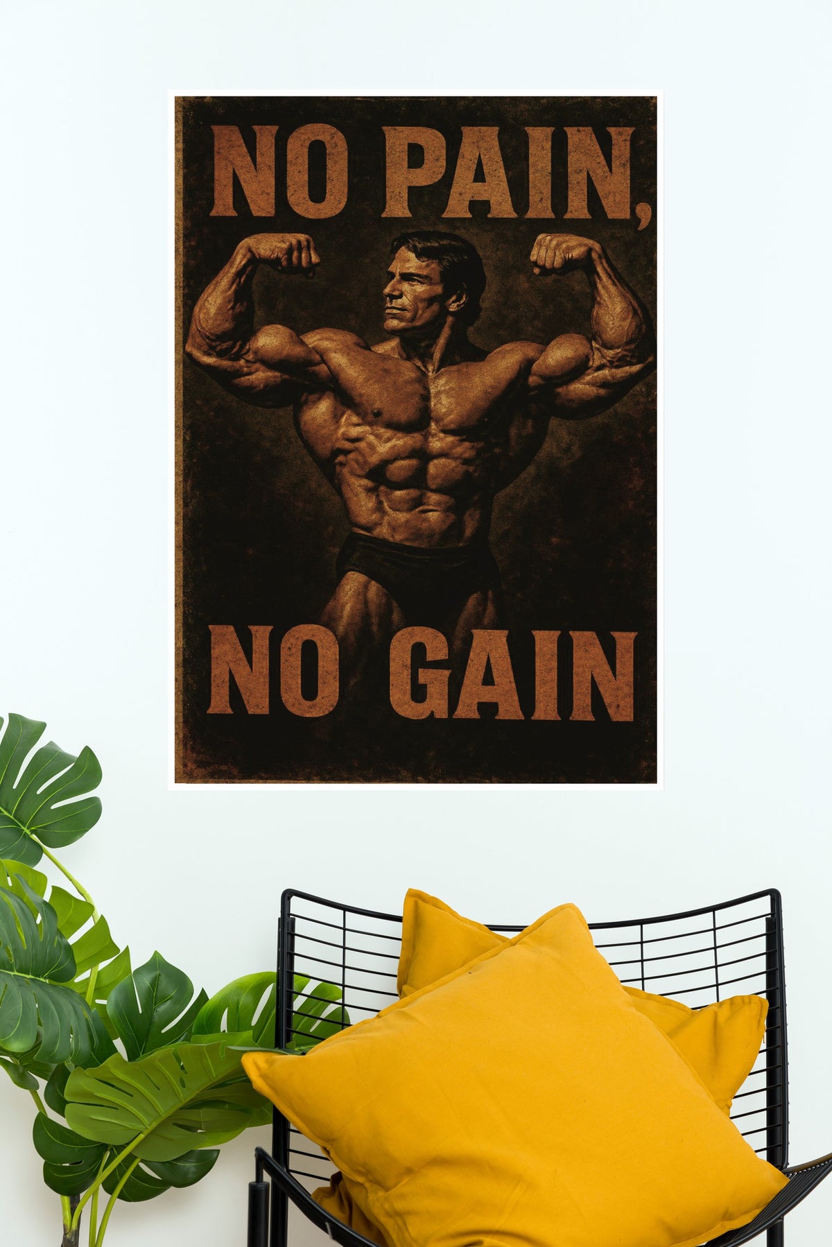No Pain Poster | Gym and Motivational Quotes Posters