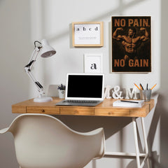No Pain Poster | Gym and Motivational Quotes Posters