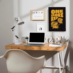One More Rep Poster | Gym and Motivational Quotes Posters