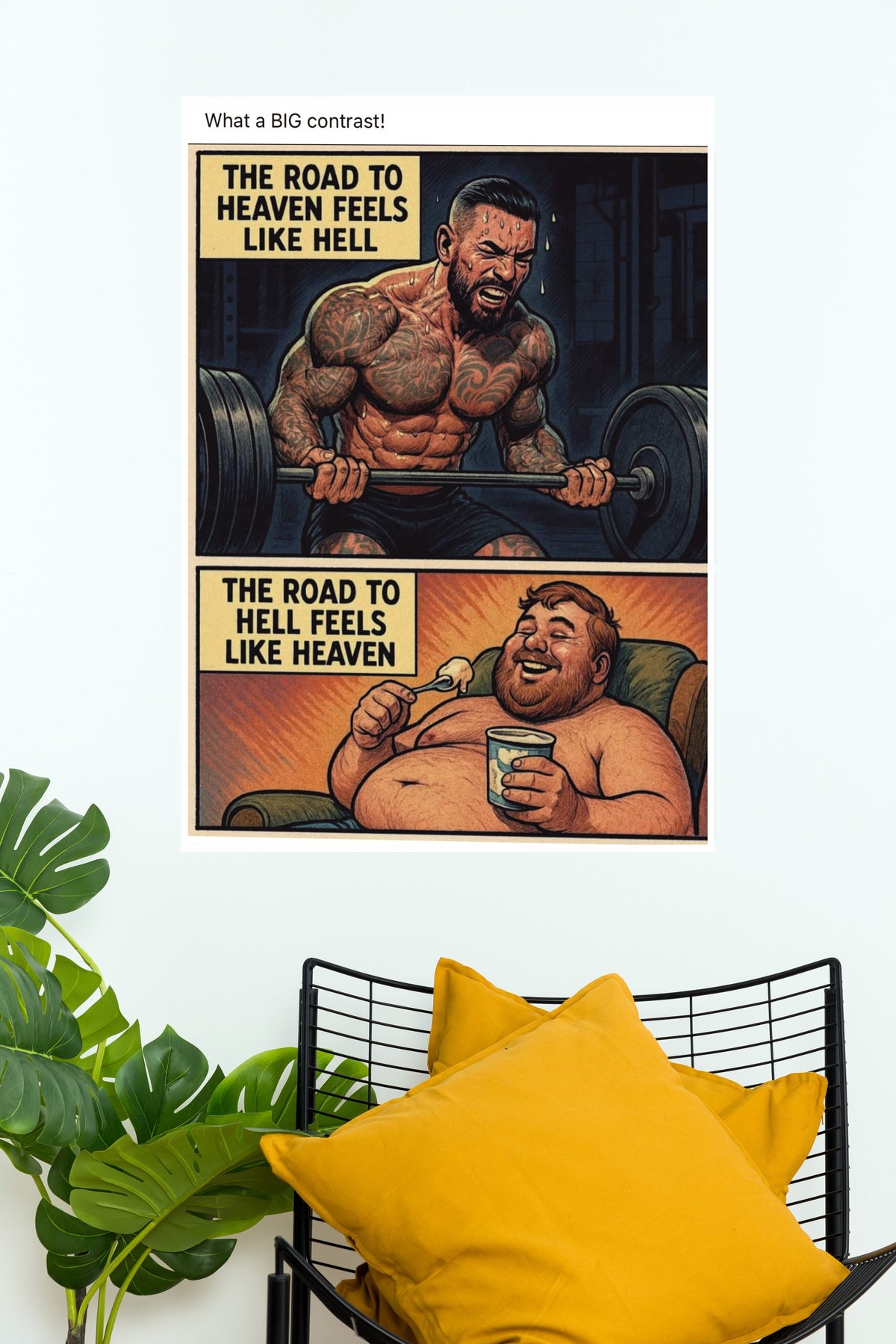 Pain Now Peace Later Poster | Gym and Motivational Quotes Posters