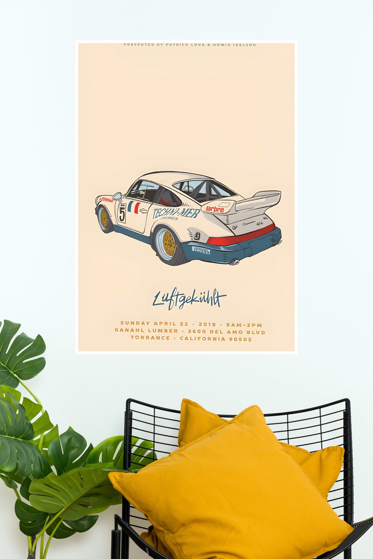 Porsche 911 White Poster | Cars Posters