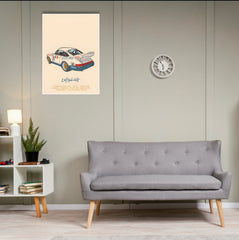 Porsche 911 White Poster | Cars Posters