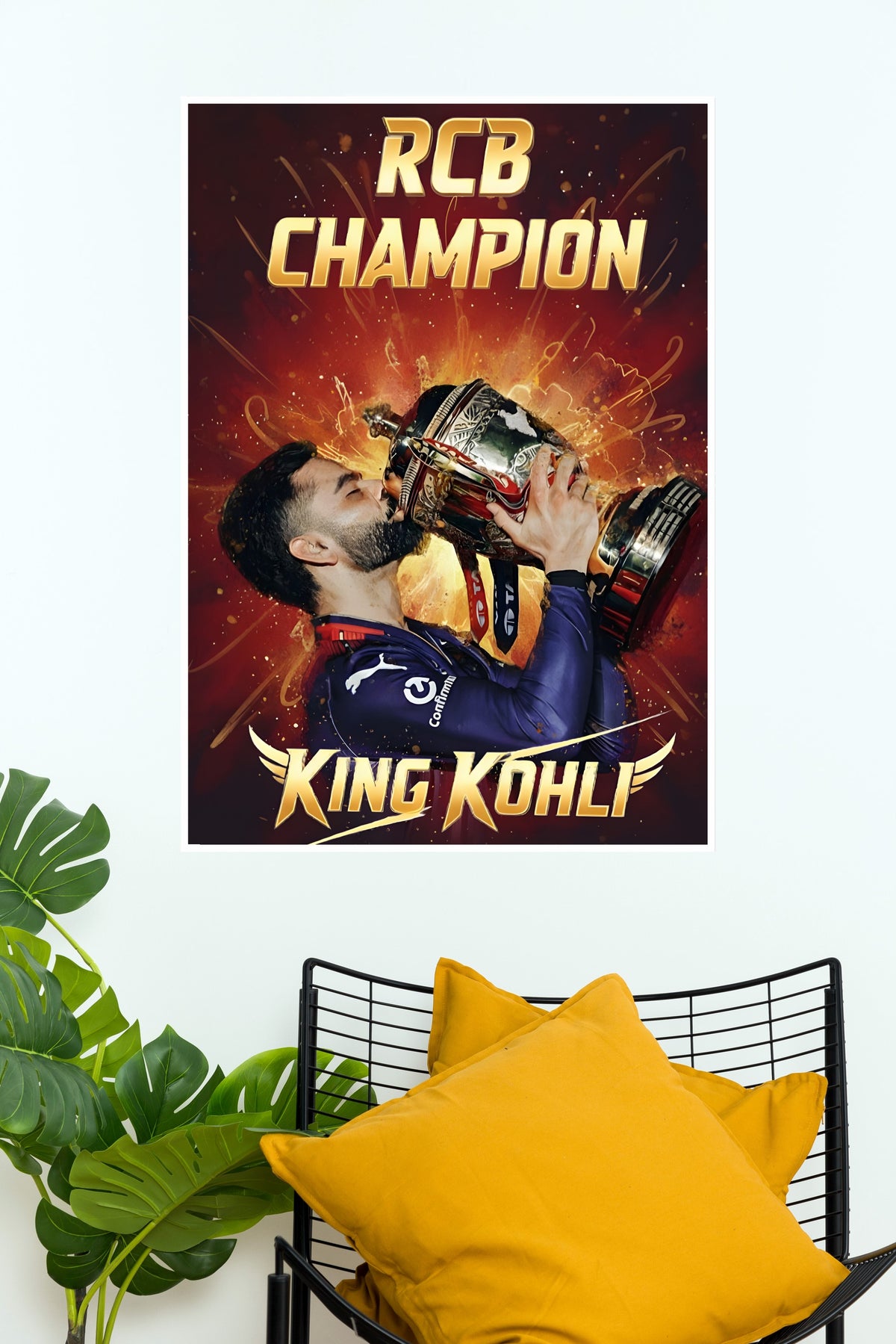 RCB Champion Poster | Cricketers Posters