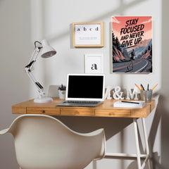 Stay Focused Poster | Gym and Motivational Quotes Posters
