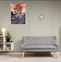 Stay Focused Poster | Gym and Motivational Quotes Posters